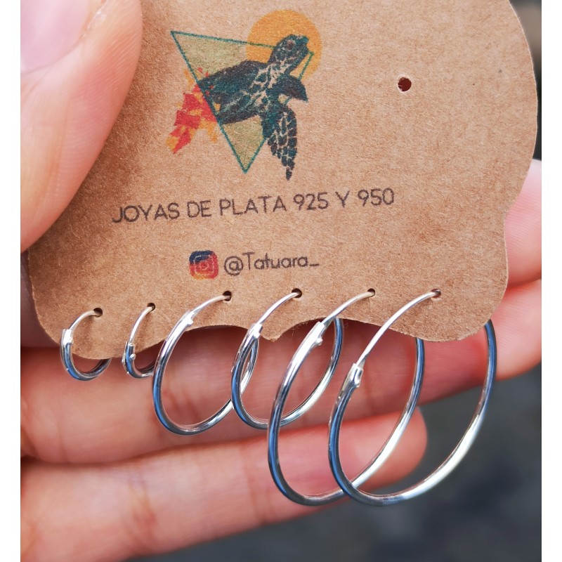 Set 5 de argollas lisas