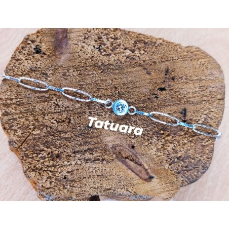 Pulsera c/piedra argolla