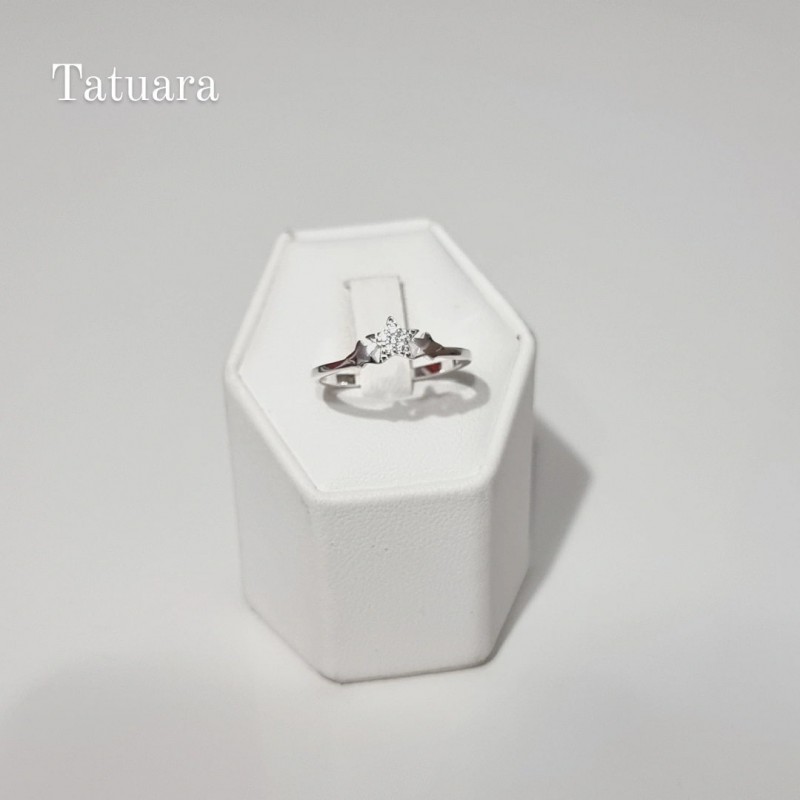 Anillo estrella circon